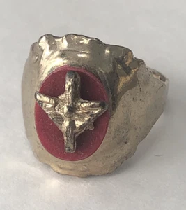 Vintage 1940’s Toy Ring US ARMY AIR CORPS Child’s Gum Ball Prize WWII Home Front - Picture 1 of 5