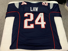 TY LAW Signed New England Patriots Jersey Beckett Witnessed