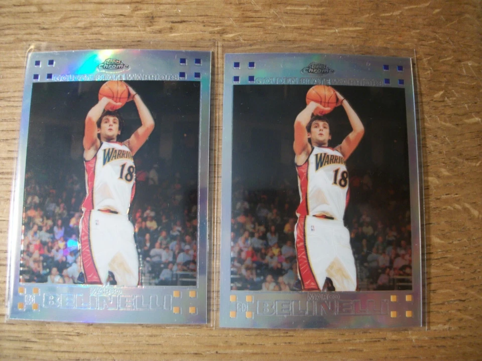 MARCO BELINELLI lot of 3 cards 2007-08 Topps Chrome Refractor(2) #133 RC & base  - Image 1 of 1
