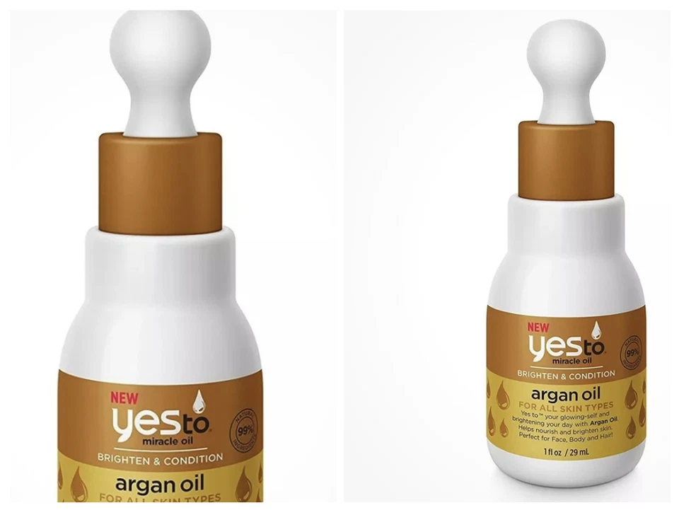 Lote de 2 aceites milagrosos Yes To Miracle, aceite de argán para todo tipo de piel 1 oz. X 2 para/rk Foto 1 de 2