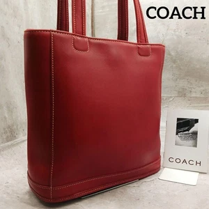 Bolso de Mano COACH 9305 Vintage Bolso de Hombro Guante Cuero Curtido Rojo de Japón - Imagen 1 de 24