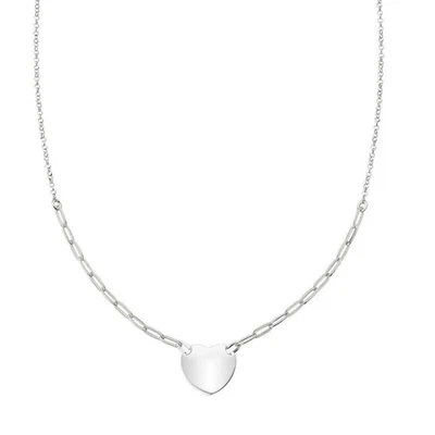 Amen Collana Cuore Donna Argento 925 Rodiato Collezione Elementi Originale - Immagine 1 di 2