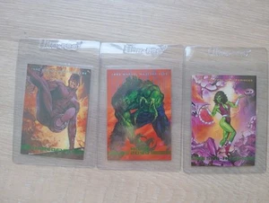 1993 Marvel Masterpieces Prototype Promo Card Cello Pack Set Daredevil Hulk  - Picture 1 of 3