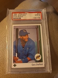 GARY SHEFFIELD MINT 9 PSA 1989 UPPER DECK CARD - Picture 1 of 6