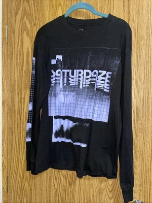 Saturdays long sleeve T-shirt black size small Goth Grunge Skater Punk - Image 1 of 4