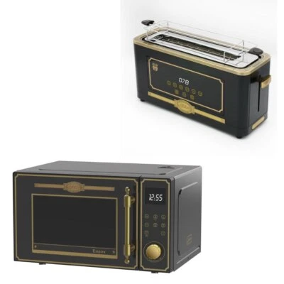 Kaiser M 2530 Em Retro Mikrowelle Mit 25 Funktionen+Toaster T 4000 Em Anthrazit  - Bild 1 von 4