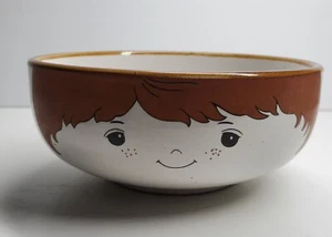 Vintage Interpur Children's Dish 1970's Farmer Freakles Boy Stacking Bowl - Picture 1 of 3