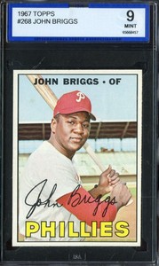 1967 TOPPS #268 JOHN BRIGGS ISA 9 PHILLIES *ADT4726 