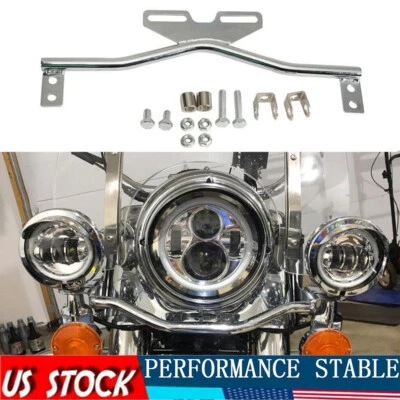 Chrome Driving Light Bar Turn Signals for Honda VTX 1300 1800 TYPE C R S N RETRO - Image 1 of 4