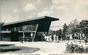 NEW HAMPSHIRE - CHAIR LIFT - MT. SUNAPEE STATE PARK - REAL PHOTO POSTCARD VIEW - Picture 1 of 2