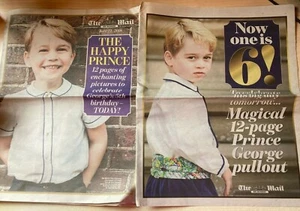 Mail on Sunday 2 Pullouts- Prince George - The Happy Prince is 5 & Now One is 6! - Picture 1 of 4