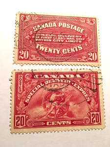 SELLOS DE CANADÁ ENTREGA ESPECIAL - Imagen 1 de 2