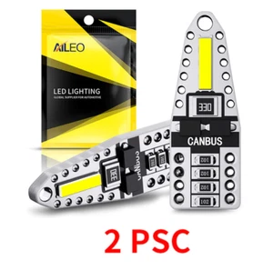 2pcs AILEO T10 Led Canbus W5W Led Bulbs 168 194 2SMD White Signal Lamp Dome 12V - Picture 1 of 6