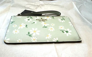 Neu mit Etikett Kate Spade Lucy Day Tripper Streugänseblümchen Medium Reißverschluss Kalbsleder kristallblau - Bild 1 von 9