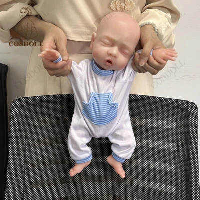 COSDOLL 14.9 in Full Body Silicone Doll Reborn Baby ​Dolls ​Newborn Sleeping BOY