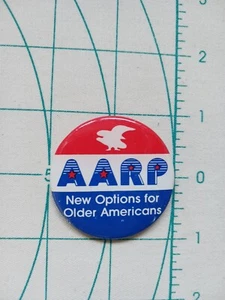 Vtg Pinback AARP Association Retired Persons New Options Older Americans Button - Picture 1 of 6