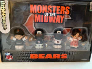 FISHER PRICE LITTLE PEOPLE NFL COLLECTOR SET - CHICAGO BEARS - NEW - Picture 1 of 2