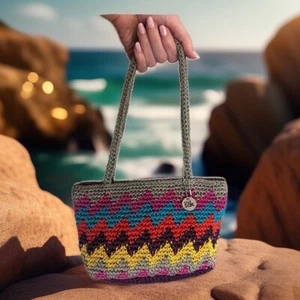 Mini bolsa cubo de ganchillo - Imagen 1 de 7