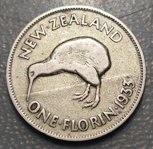 NUEVA ZELANDA NEW ZEALAND GEORGE V FLORIN 1933 - Bild 1 von 2