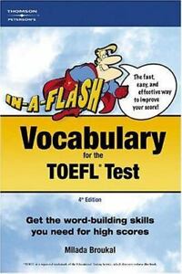 In-A-Flash: Vocabulary for TOEFL Exam by Broukal, Milada; Peterson's