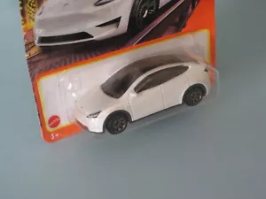 Matchbox Tesla Modelo Y Blanco 70mm Juguete Modelo Coche en EE. UU. Blister Pack EV - Imagen 1 de 3