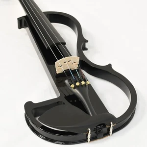 E- Geige, Silent Violine schwarz, Pianelli - Bild 1 von 6