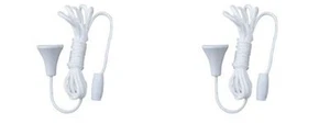 2 x Ersatz Ersatz Zugschnur Schnur Bad Dusche Raum Licht Decke Schalter - Bild 1 von 1