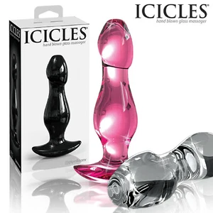 Icicles - No. 71 72 73 Anal Design Very Hard Luxury Glass Butt Plug Anale Vetro - Imagen 1 de 15