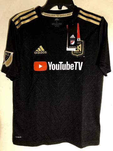 Adidas MLS Jersey Los Angeles Football Club Team Youth Black Size Large Cover