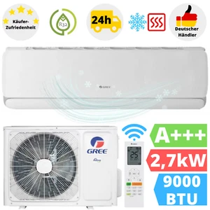 Gree G-Tech Silver Klimaanlage 9000BTU Klimagerät Inverter Klima WLAN 2,7 kW - Bild 1 von 8