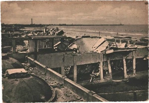 CPA Carte postale France Guerre 39-45 Malo les Bains Le casino et la Plage ruine - Picture 1 of 2