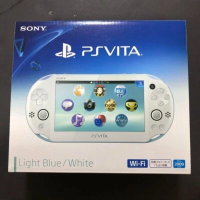 【Unused】SONY PS Vita Light Blue / White PCH-2000 ZA14 Console Wi-Fi model - Image 1 of 4