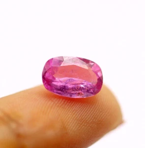 IGI CERTIFIED 1.76 Ct Natural Pink Sapphire Cushion Gemstone Madagascar Origin - Picture 1 of 23