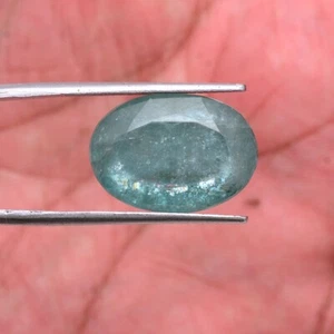 18.00 Cts Natural Aqua Blue Kyanite 18mm 13mm Oval Cut Untreated Loose Gemstone - Picture 1 of 8