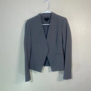 THEORY Lanai Women’s 4 Open Blazer Gray Professional Careerwear Office - Picture 1 of 4