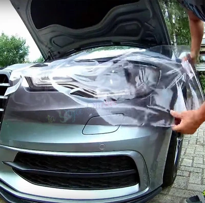 KFZ Hellschwarze Folie Auto Scheinwerfer Schwarz 200cm Tönungsfolie Frontlichter - Bild 1 von 4