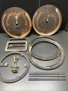 1930’s BENNETT MODEL EM-150 CLOCK FACE GAS PUMP FACES RINGS BEZELS PARTS - Picture 1 of 20