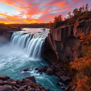 Digital Picture of Beautiful Waterfall printable file - Picture 1 of 1