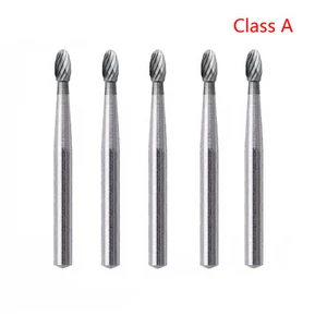 5Pcs Dental Tungsten Carbide Burs Trimming & Finishing Egg Football Bur FG 7404 - Picture 1 of 7