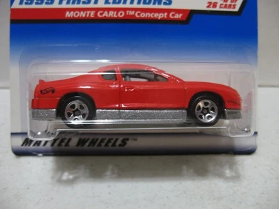 Hot Wheels 1999 First Editions 6/26 Monte Carlo Concept Car #910 Vermelho - Imagem 1 de 4