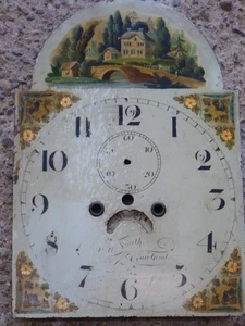 Enamel Long Case Clock Dial, Hand Painted a/f - Will Smith, Crowland - Picture 1 of 5