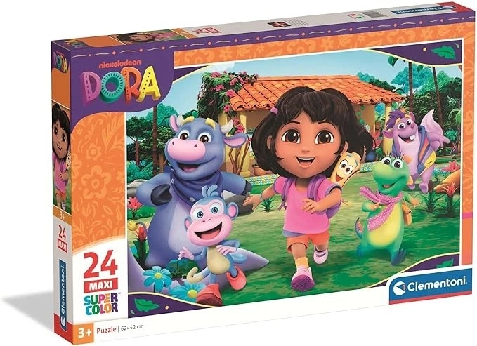 Clementoni 24826 - Supercolor Puzzle Dora L'esploratrice - 24 Maxi Pezzi - Puzzl - Immagine 1 di 1