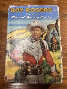 Roy Rogers and the Ghost of Mystery Rancho 1950 with Dust Jacket DJ WHITMAN Book - Picture 1 of 12