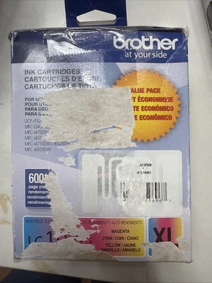 Brother LC103XL Ink Cartridges CL Magenta Cyan Yellow 04/2027 Seale - Image 1 of 2
