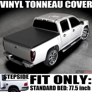 For 97-03 Ford F150/F250 Flareside 6.5 Ft 78"BedHidden Snap Vinyl Tonneau Cover - Picture 1 of 4
