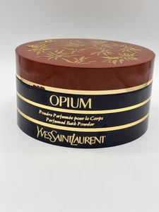 Vtg Opium By Yves Saint Laurent YSL 6 oz Perfumed Bath Dusting Body Powder New - Picture 1 of 11