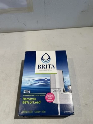 BRITA Elite Faucet Mount Filtration System Water Purification Chrome, New - Image 1 of 4
