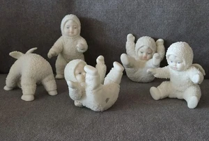 Vintage Dept 56 Snowbabies 5-teiliges Figurenset "Tumbling In the Snow" OVP - Bild 1 von 15