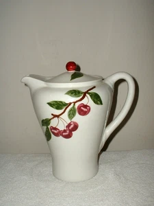 Vintage Orchard Ware Cherry Coffee Pot w/Lid - Picture 1 of 5