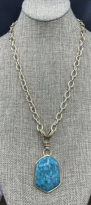 Barse Caicos Necklace- Turquoise- Bronze- NWT - Image 1 of 4